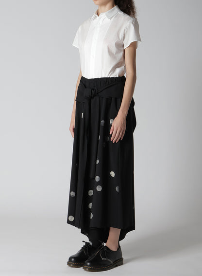 【12/13 12:00(JST) Release】CU/RY GABARDINE DOT FRONT TIED PANTS