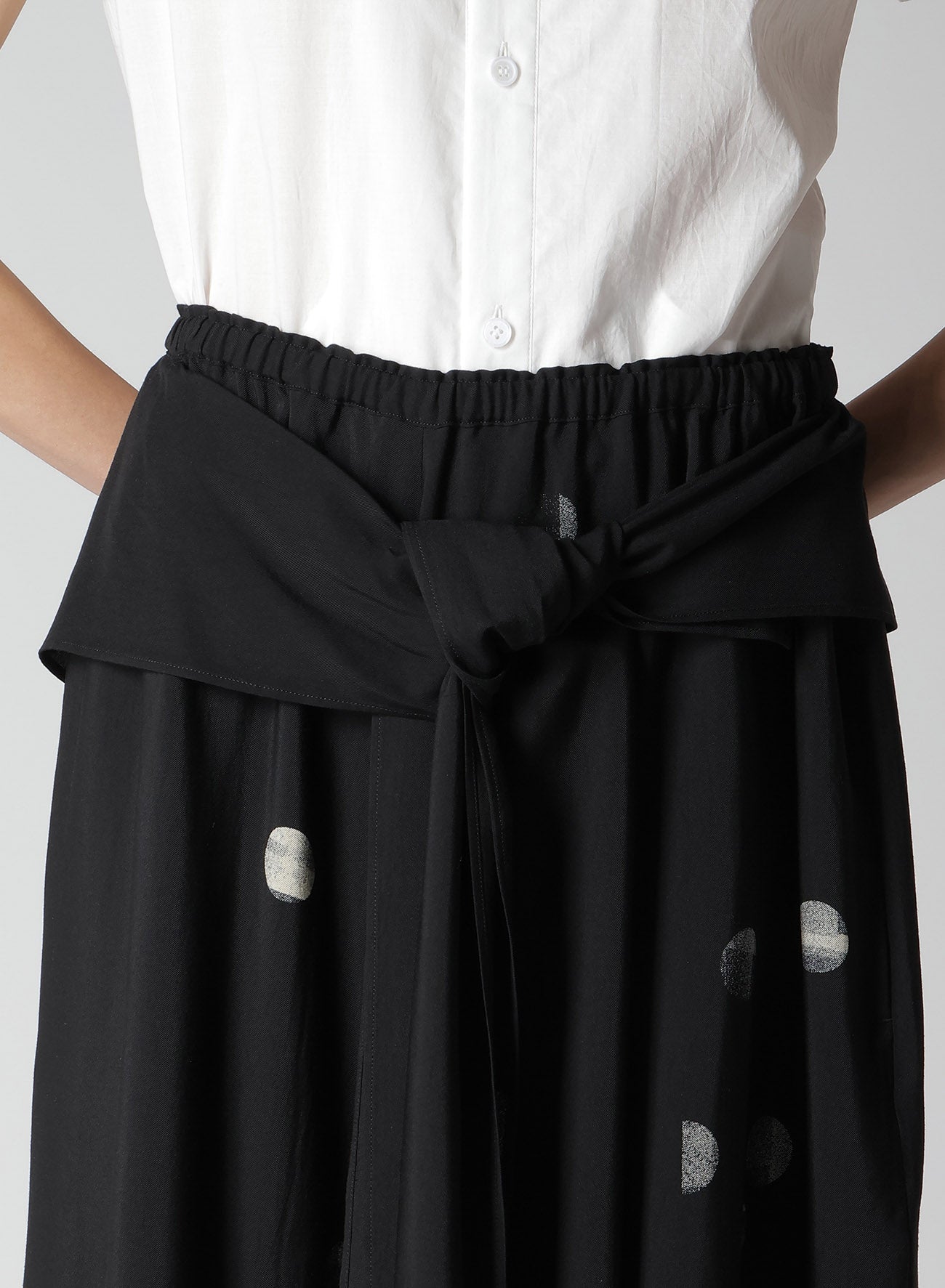 【12/13 12:00(JST) Release】CU/RY GABARDINE DOT FRONT TIED PANTS