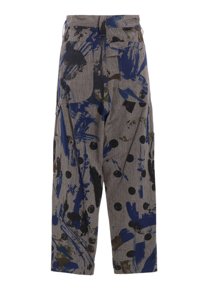 HEATHER POLKA DOT WORK PANTS