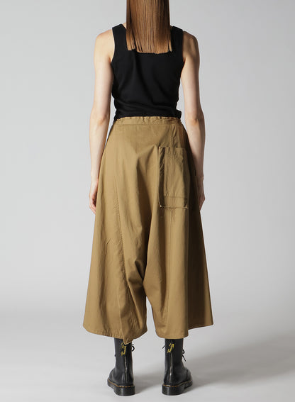 [Y's BORN PRODUCT] COTTON TWILL SAROUEL WITH CLOTH