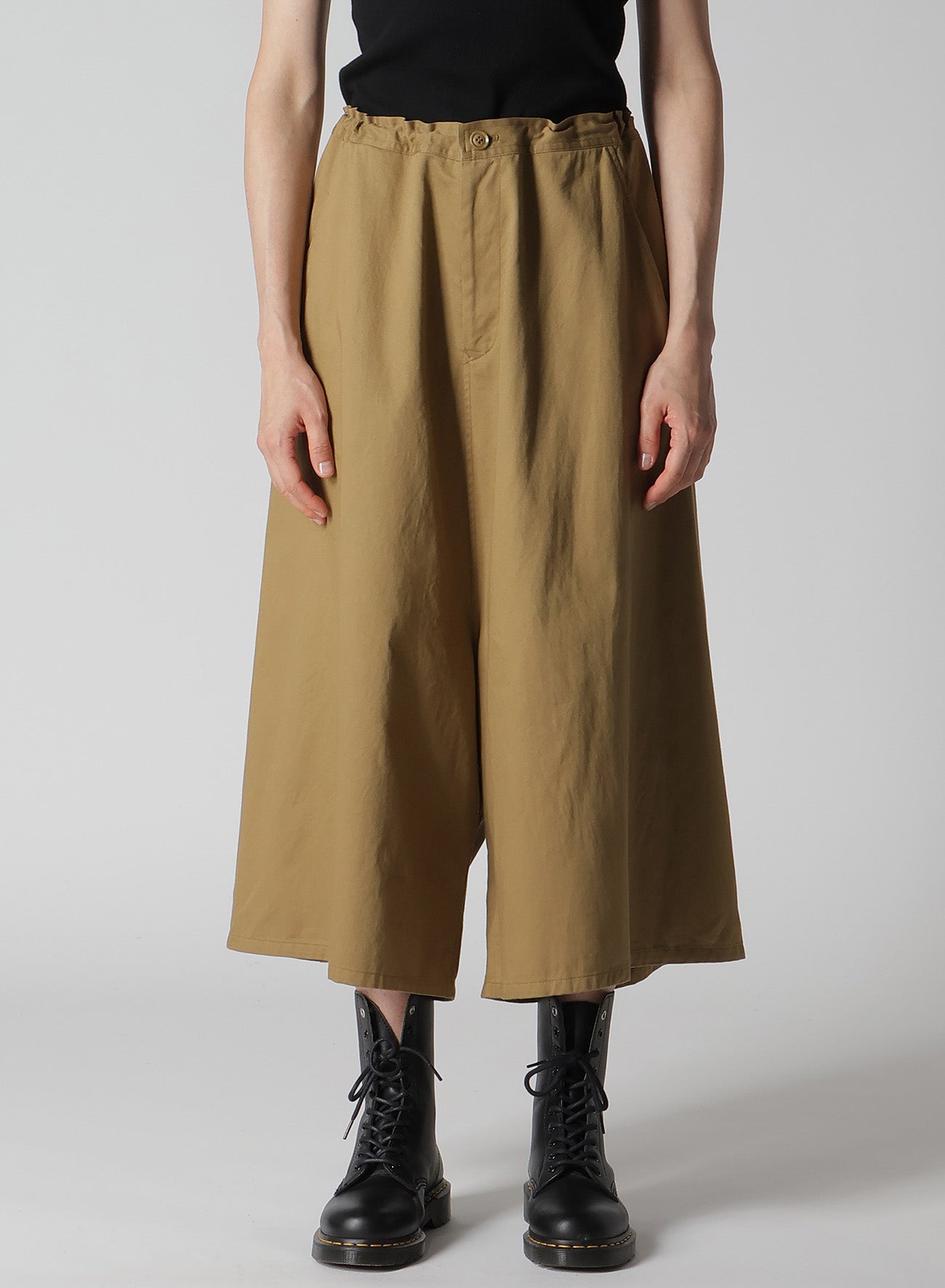 [Y's BORN PRODUCT] COTTON TWILL SAROUEL WITH CLOTH
