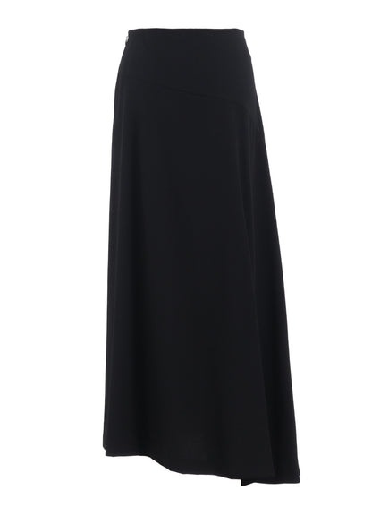 【12/13 12:00(JST) Release】WOOL GABARDINE ASYMMETERIC FLARE SKIRT