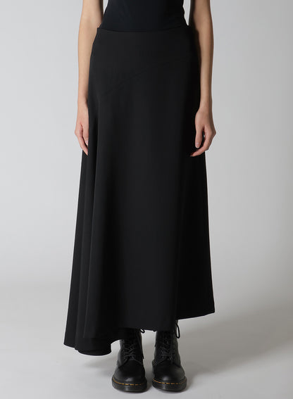 【12/13 12:00(JST) Release】WOOL GABARDINE ASYMMETERIC FLARE SKIRT