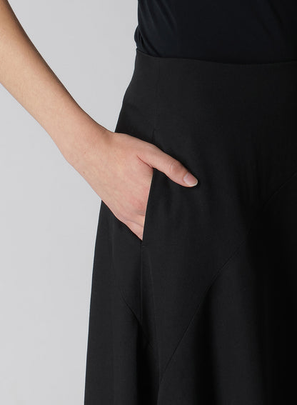 【12/13 12:00(JST) Release】WOOL GABARDINE ASYMMETERIC FLARE SKIRT