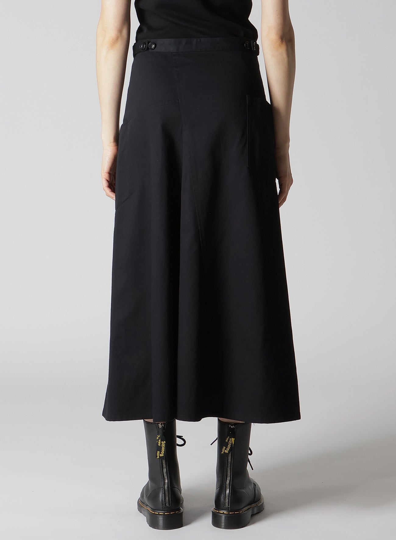 Y's BORN PRODUCT] COTTON TWILL SKIRT WITH GUSSET – THE SHOP YOHJI