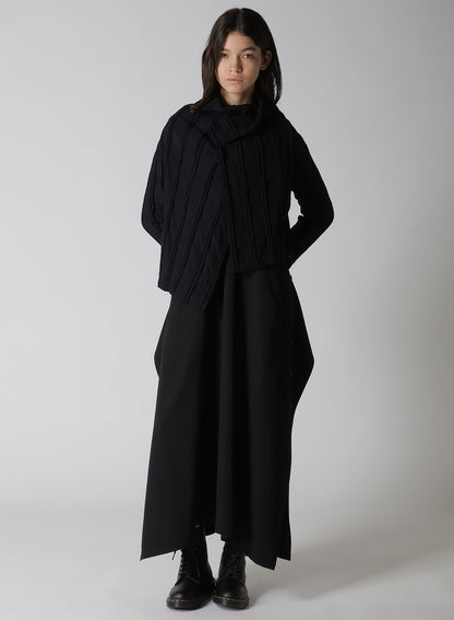 【12/13 12:00(JST) Release】CHECK CUT JACQUARD CROPPED ASYMMETRIC JACKET