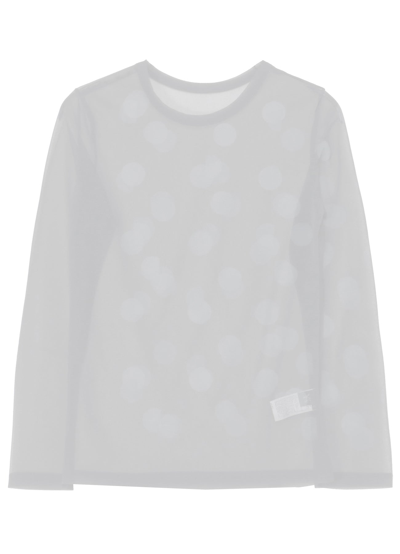 【12/13 12:00(JST) Release】GAUZE JERSEY DOT PRINT ROUND NECK LONG SLEEVE T