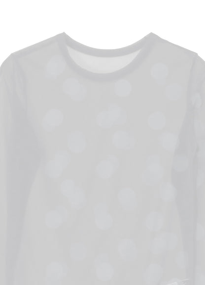 【12/13 12:00(JST) Release】GAUZE JERSEY DOT PRINT ROUND NECK LONG SLEEVE T