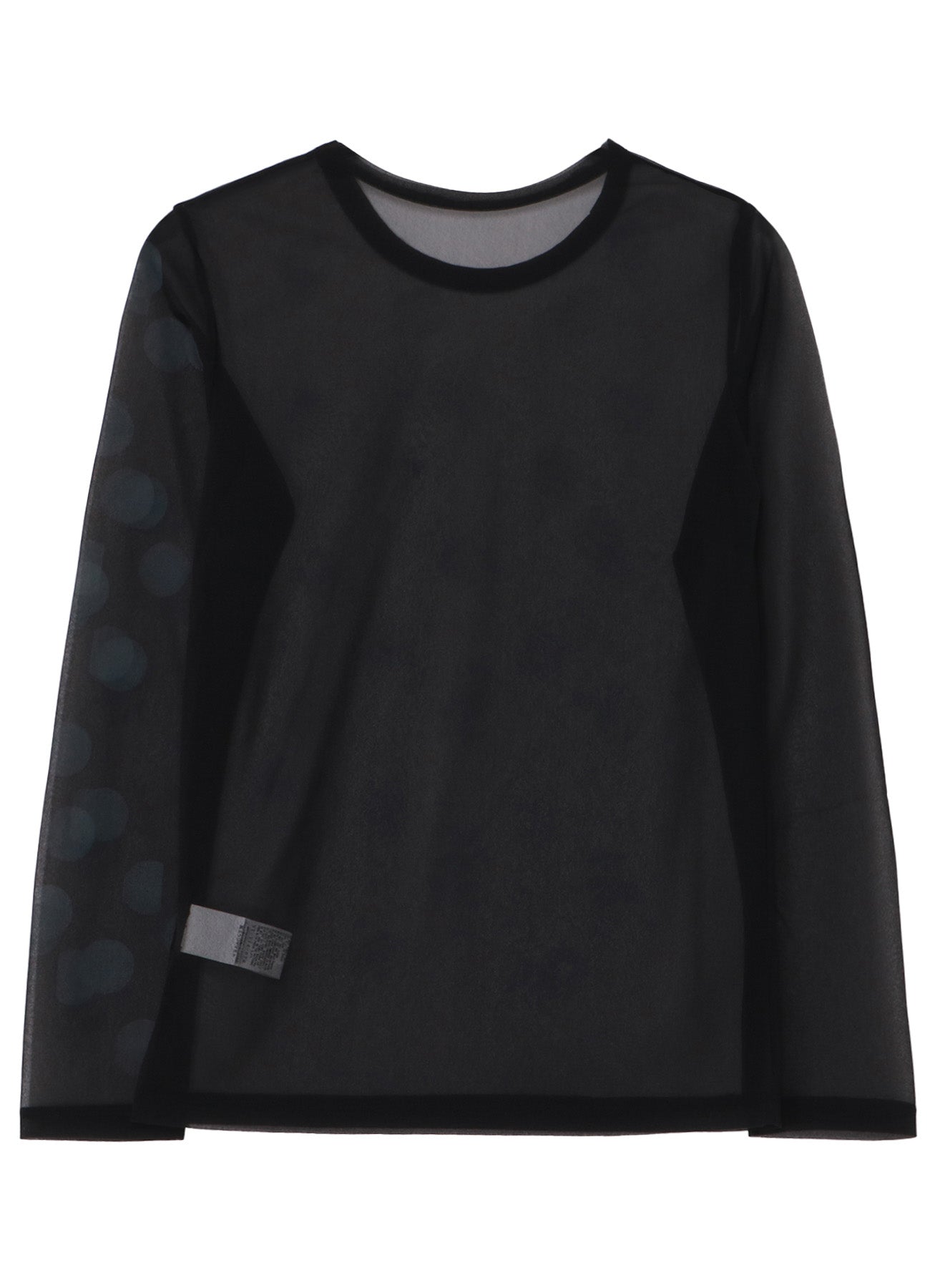 【12/13 12:00(JST) Release】GAUZE JERSEY DOT PRINT ROUND NECK LONG SLEEVE T