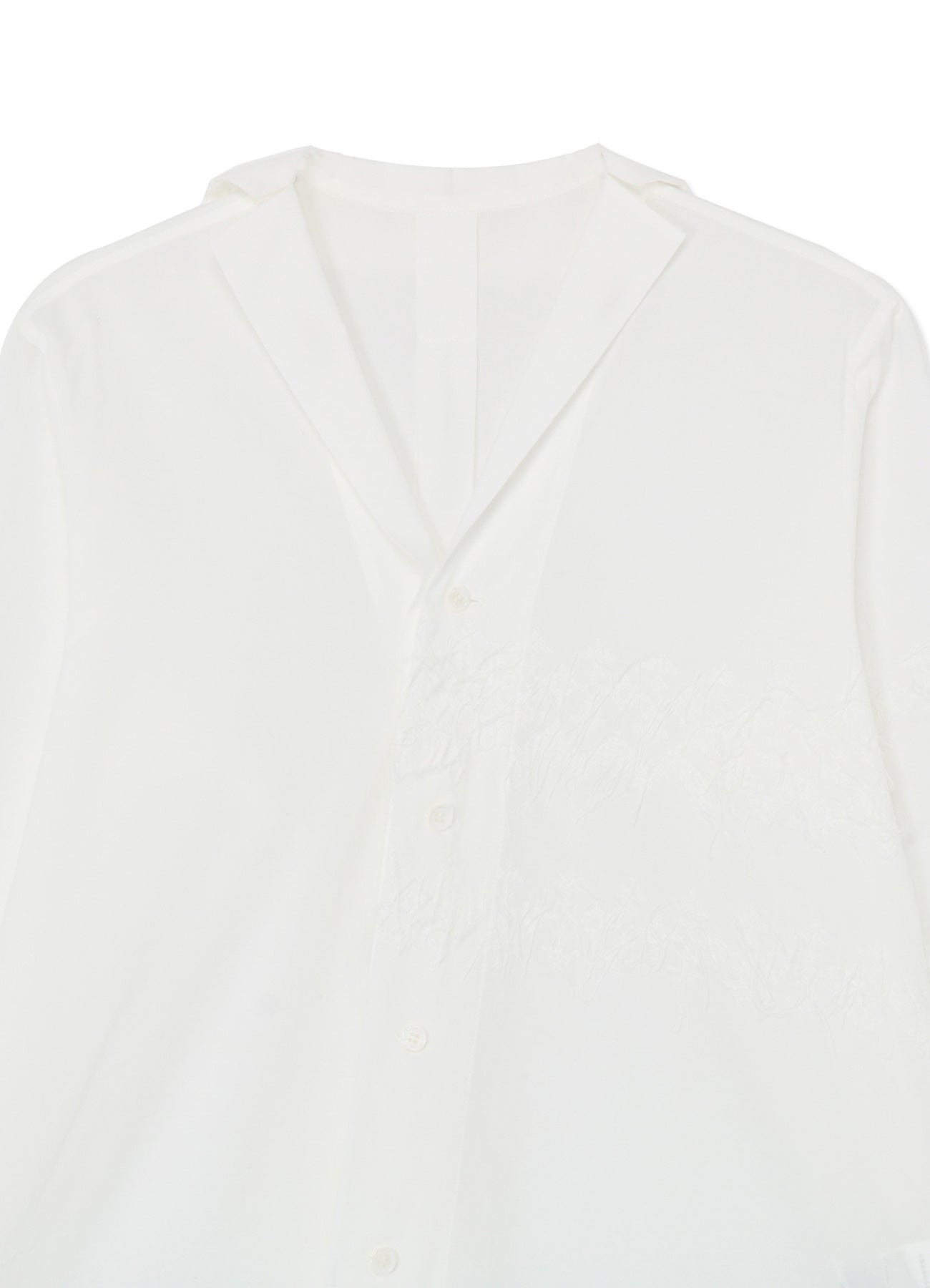 POWDER SNOW WASH COTTON ASYMMETRIC SHIRT