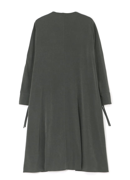 COLLARLESS A-LINE DRESS