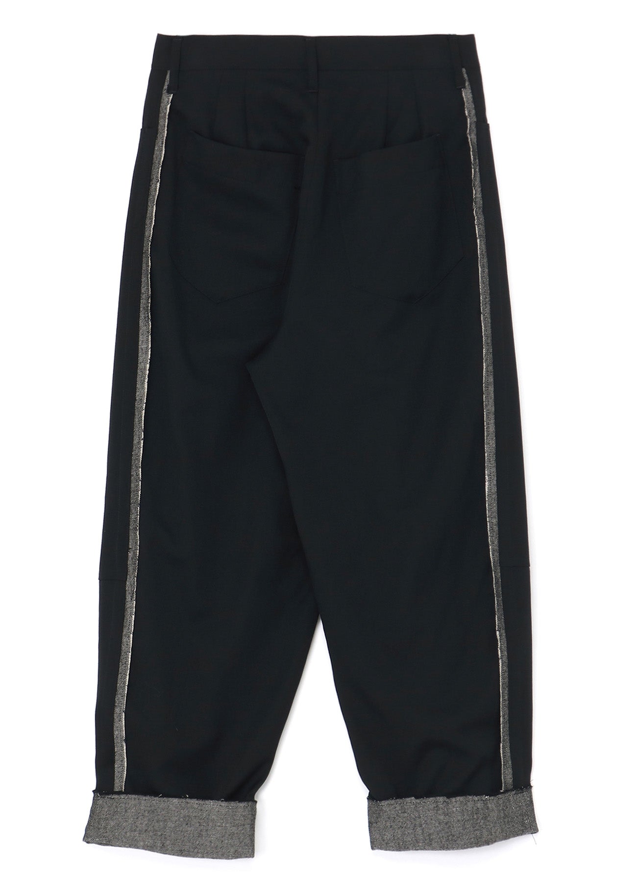 WOOL GABARDINE CUT-OUT PANTS