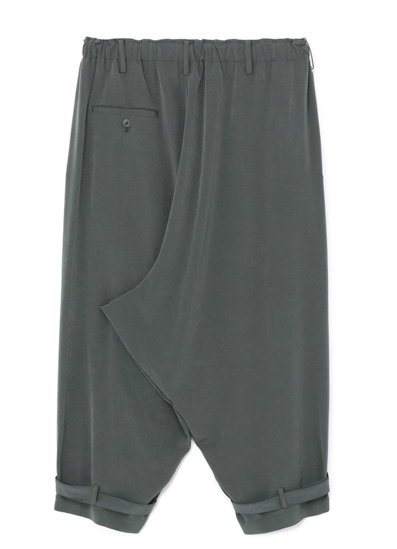 GATHERED HEM-BELTED PANTS