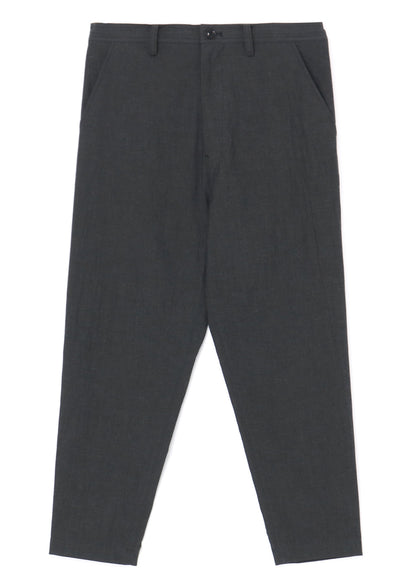 ORGANIC COTTON/LINEN SLIM FIT PANTS