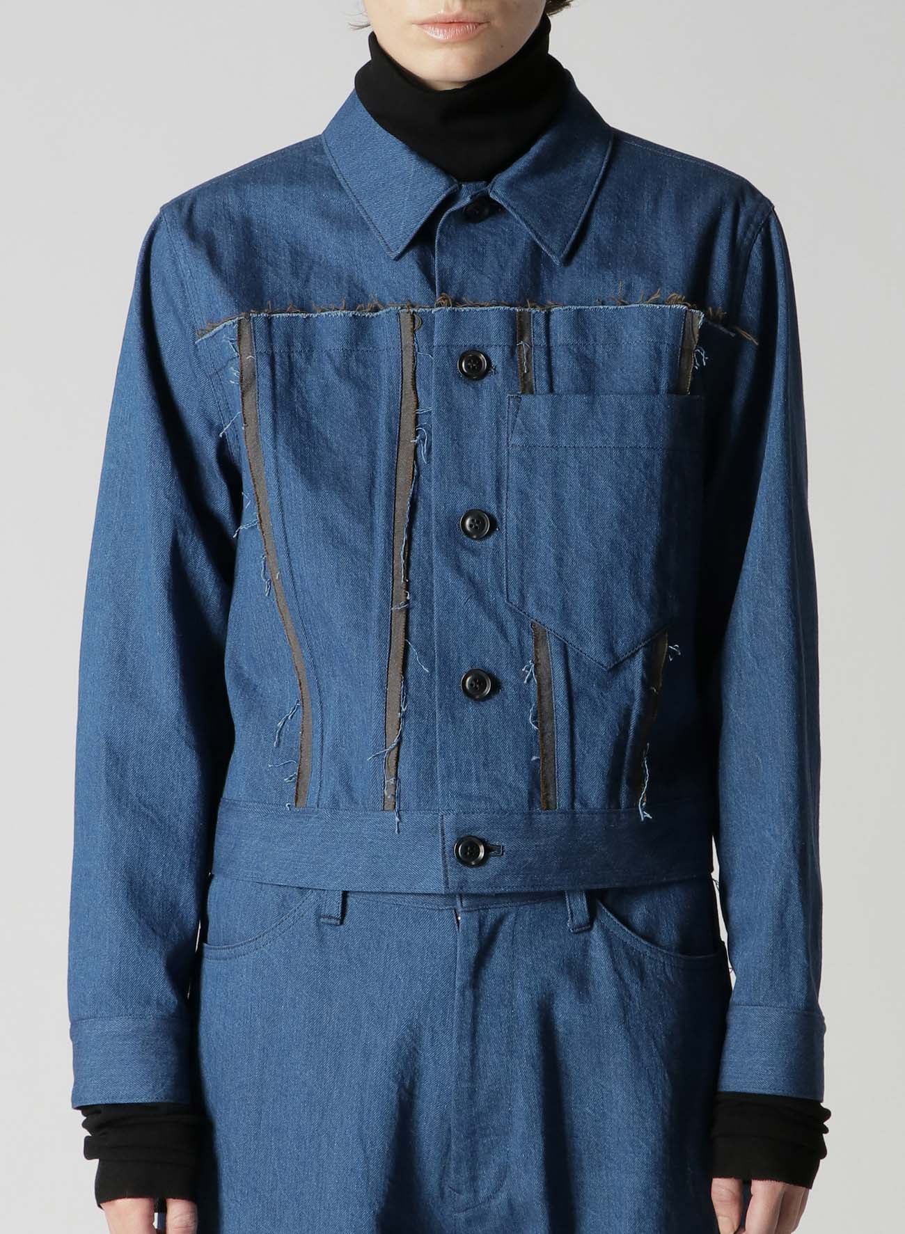 10oz DENIM PANELLED JACKET