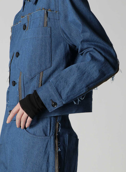 10oz DENIM PANELLED JACKET