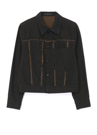 10oz DENIM PANELLED JACKET