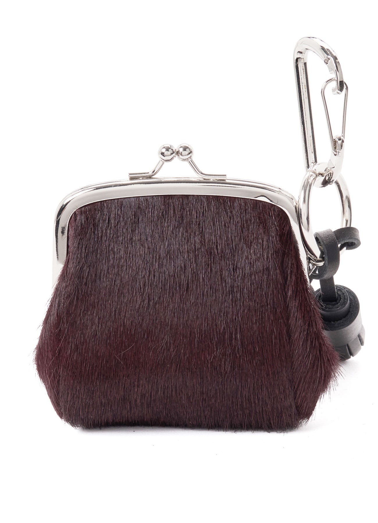 COW LEATHER METAL CLASP KEY CHARM