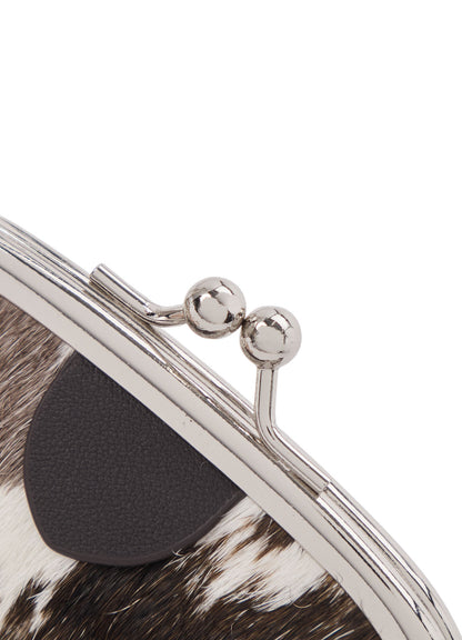 COW LEATHER METAL CLASP KEY CHARM