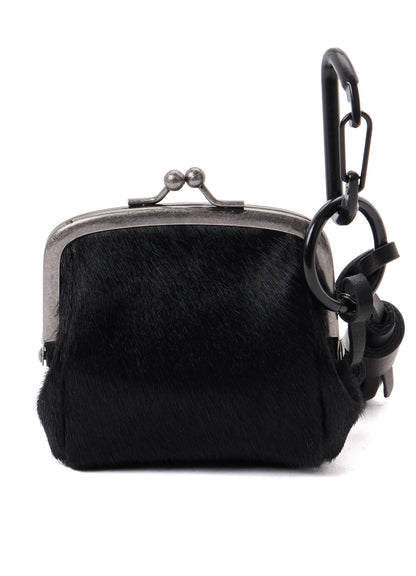 COW LEATHER METAL CLASP KEY CHARM