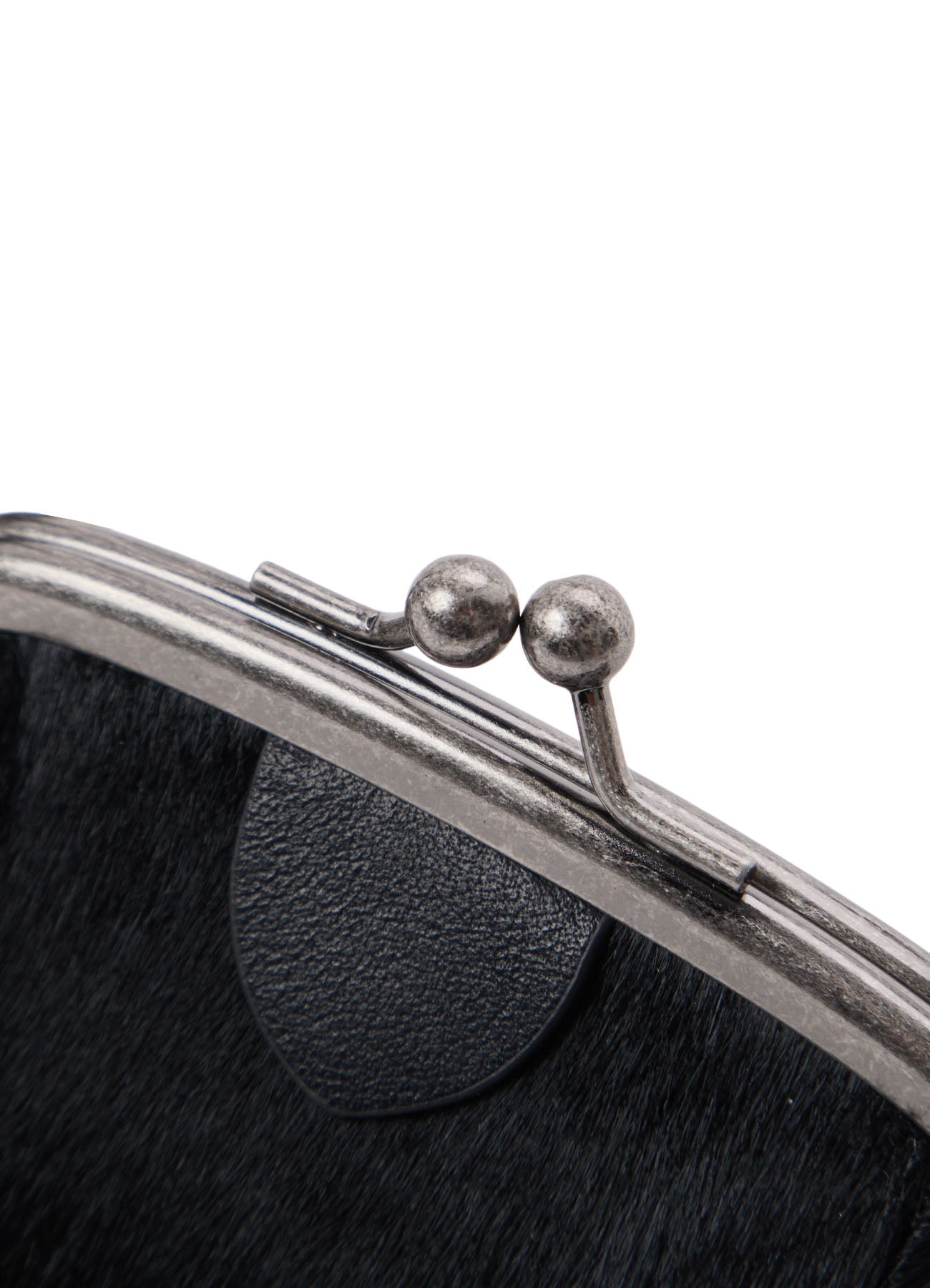 COW LEATHER METAL CLASP KEY CHARM