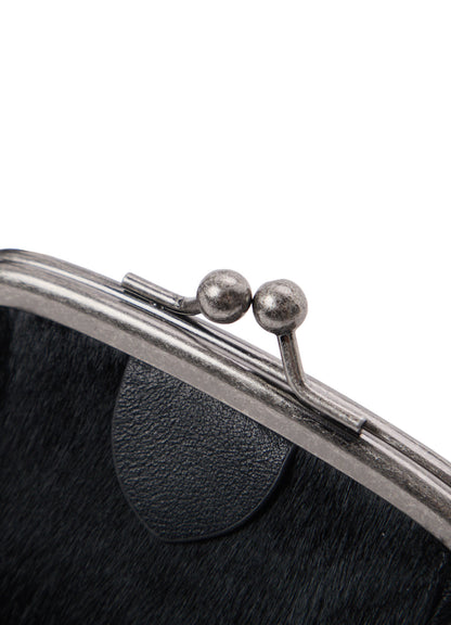 COW LEATHER METAL CLASP KEY CHARM