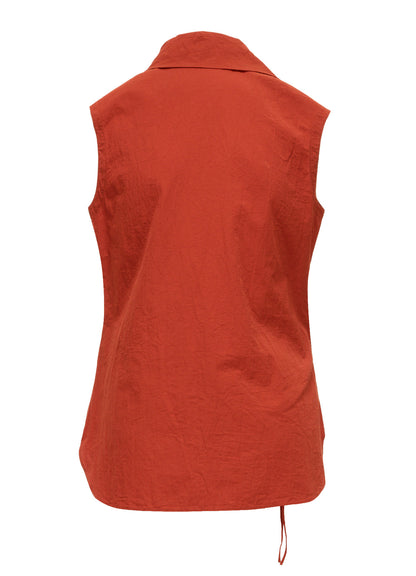 COTTON FLAX WRAP SHIRT