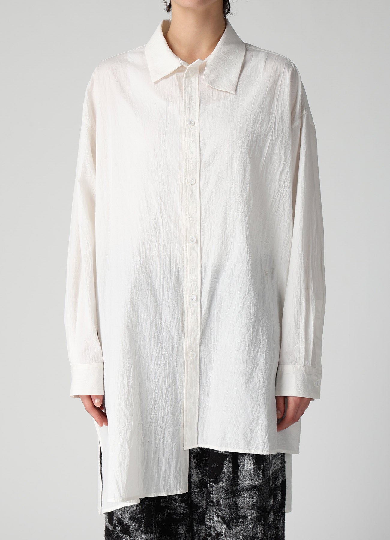 80/- COTTON UNBALANCED BIG BLOUSE