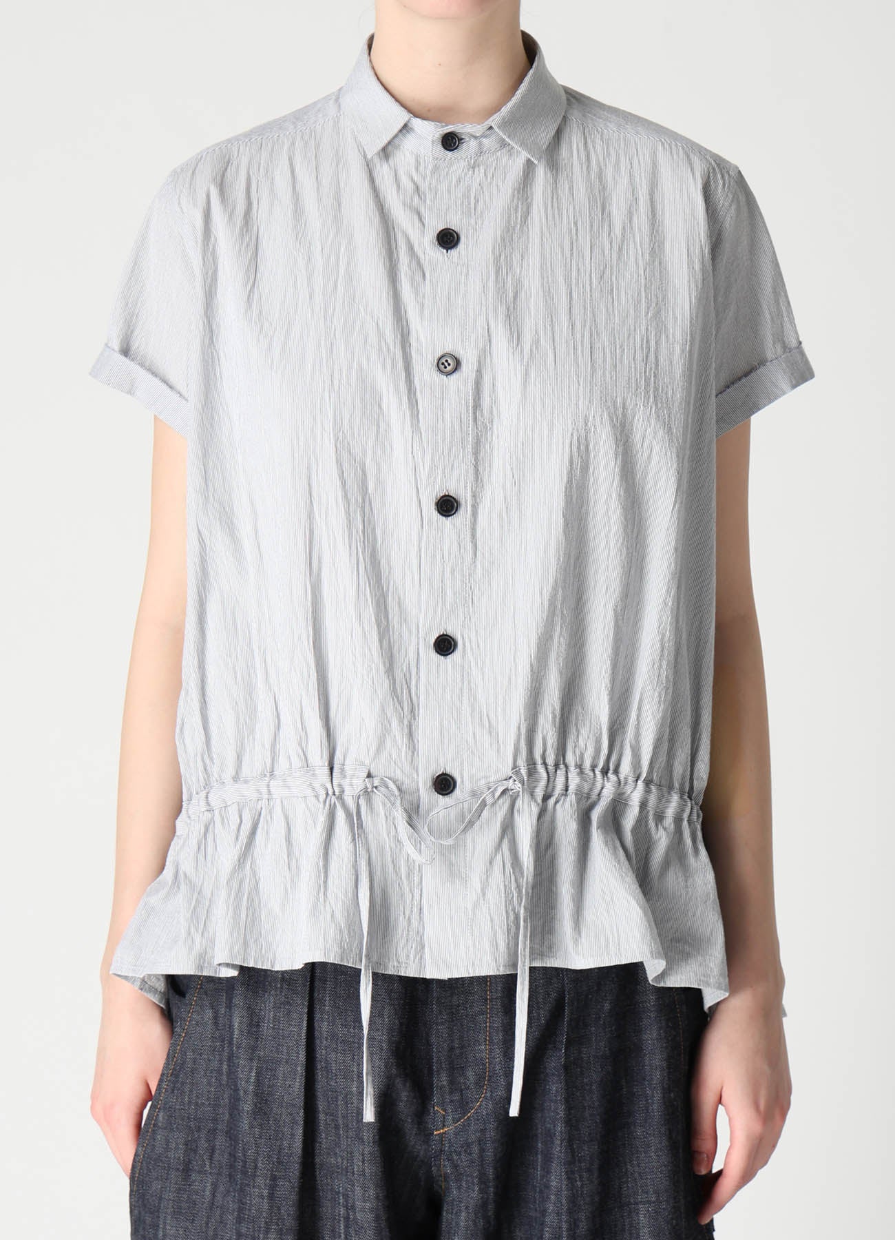 80/- COTTON GATHER BLOUSE – THE SHOP YOHJI YAMAMOTO