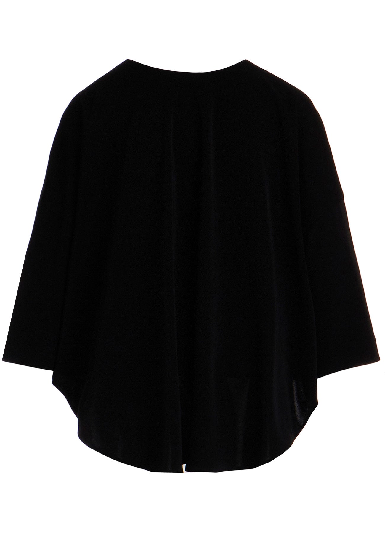 TA/PE STRETCH JERSEY FRONT HOOK BLOUSE