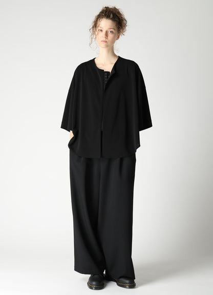 TA/PE STRETCH JERSEY FRONT HOOK BLOUSE
