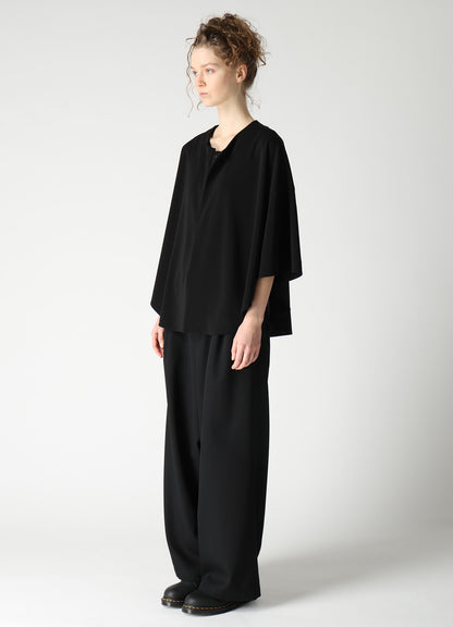 TA/PE STRETCH JERSEY FRONT HOOK BLOUSE