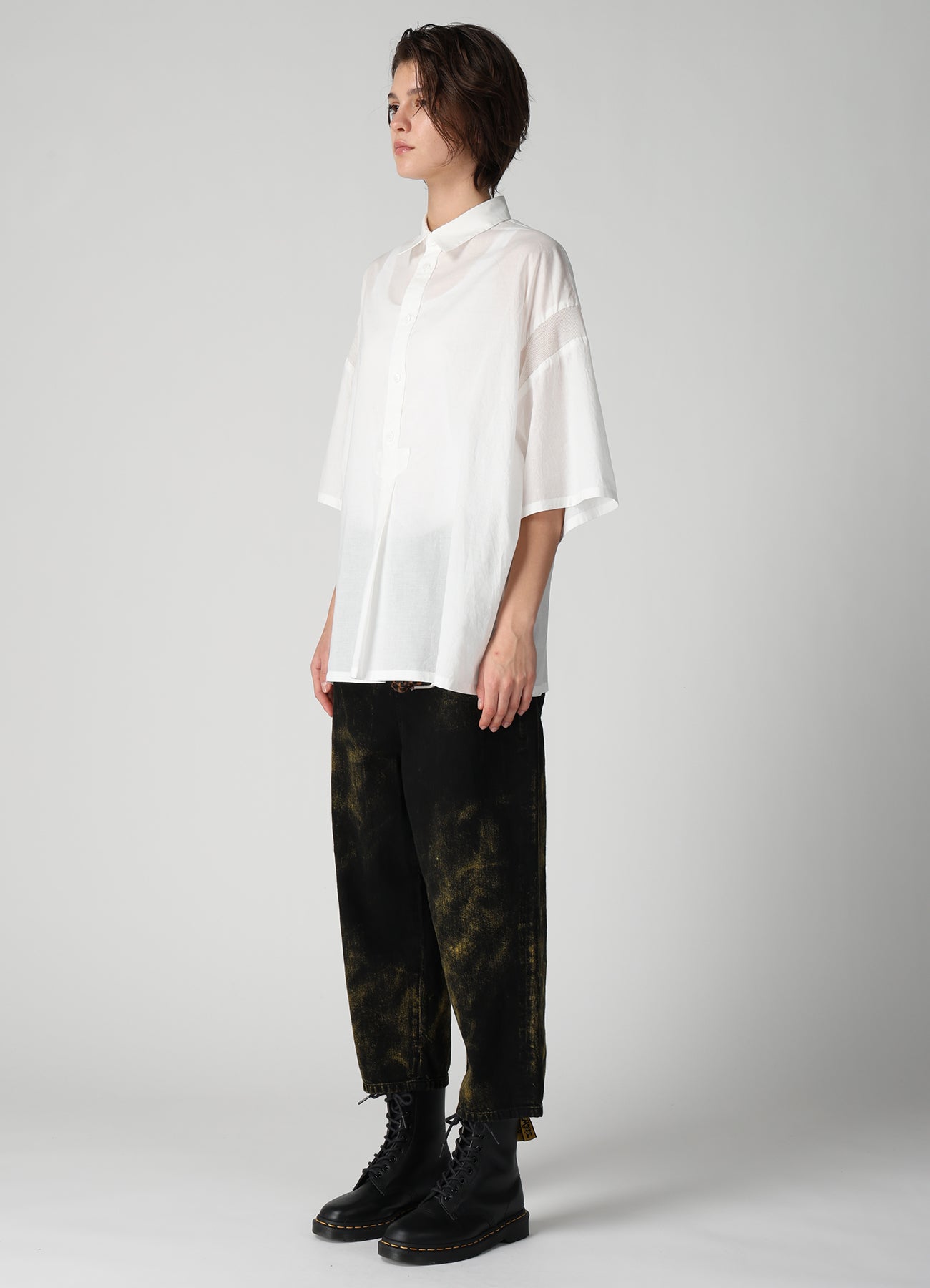 60/- COTTON LAWN HALF SLEEVE RIB BLOUSE