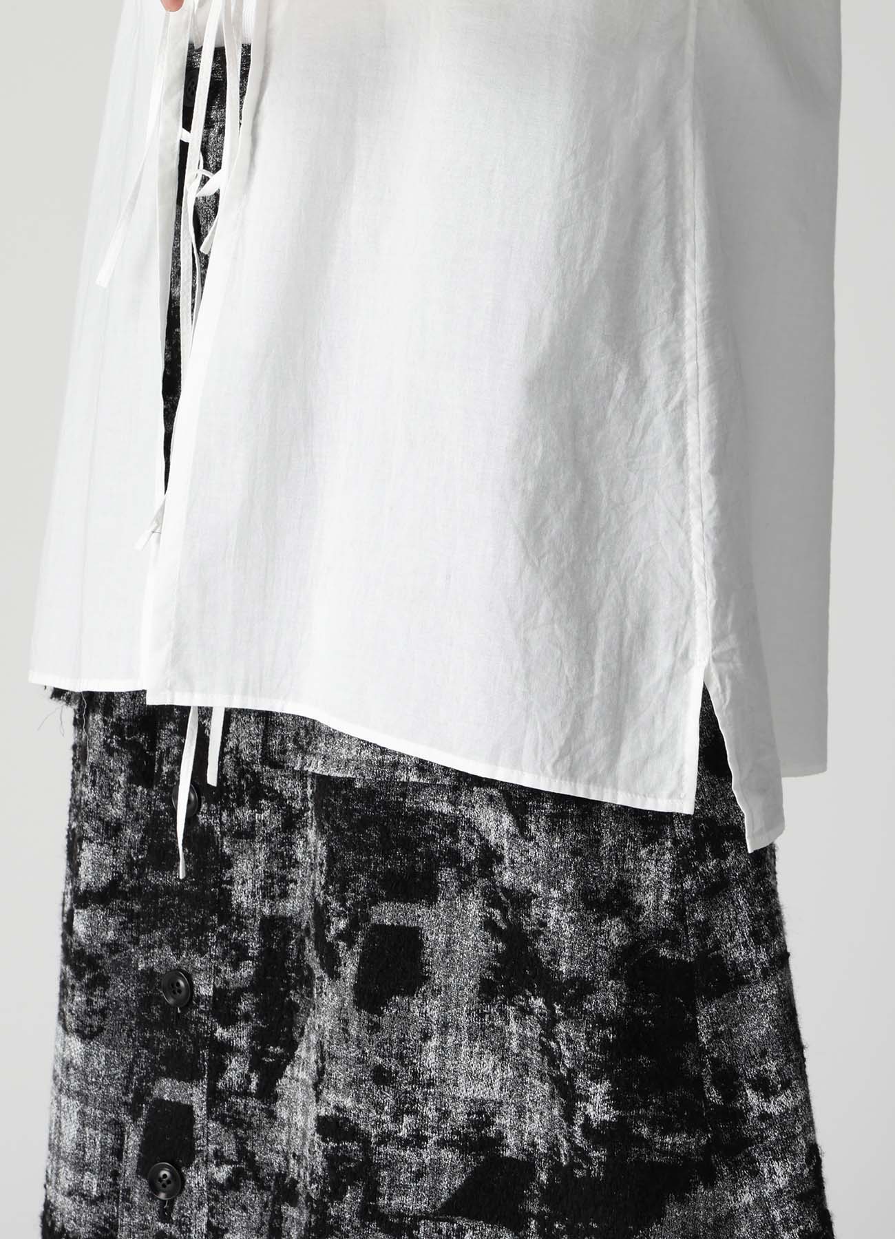 60/- COTTON LAWN STAND COLLAR STRING BLOUSE