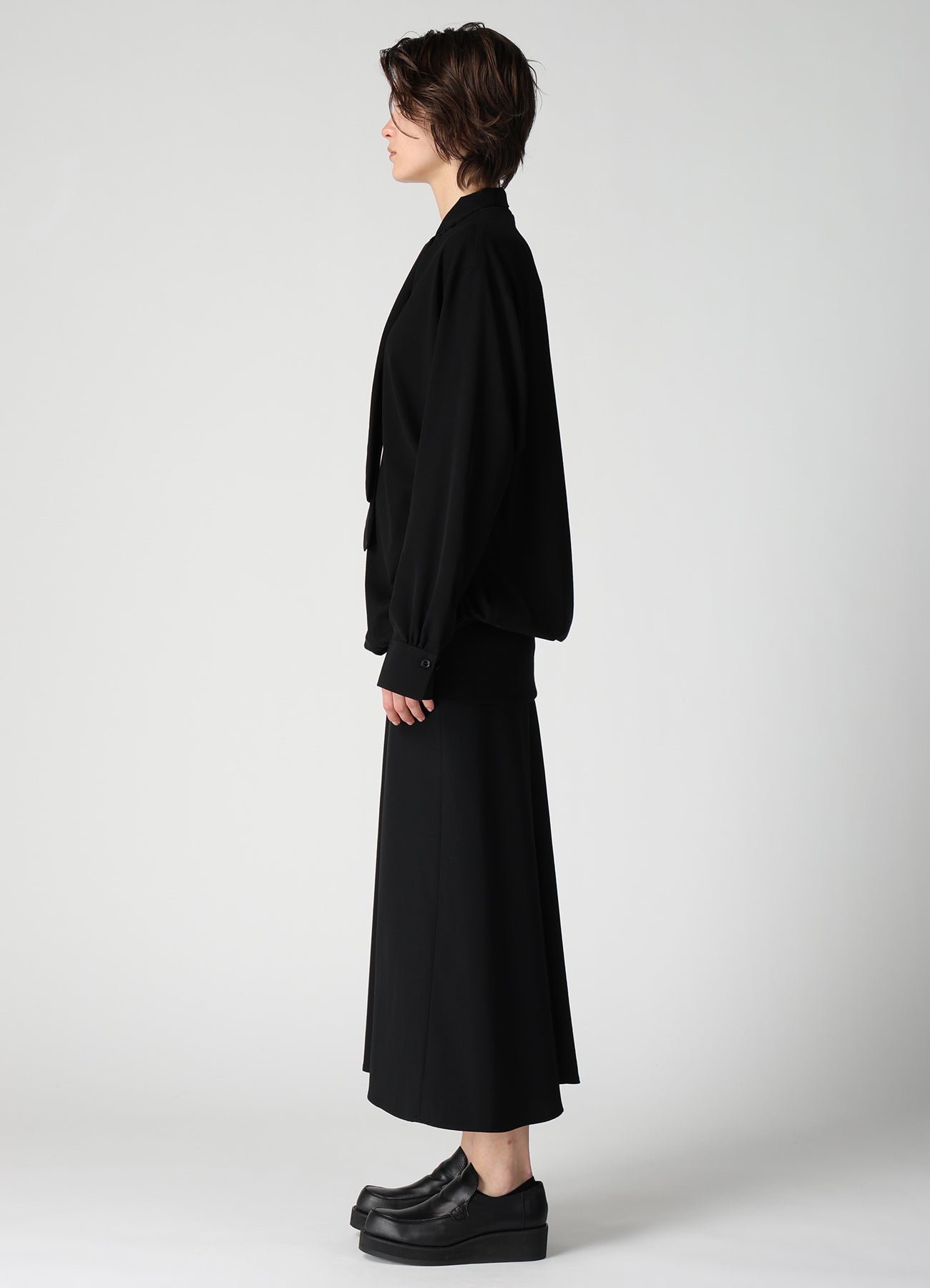 TA/PE CREPE DE CHINE COMBINATION BLOUSE
