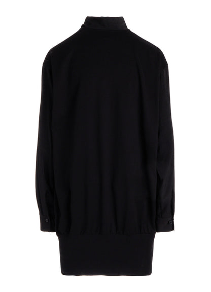 TA/PE CREPE DE CHINE COMBINATION BLOUSE