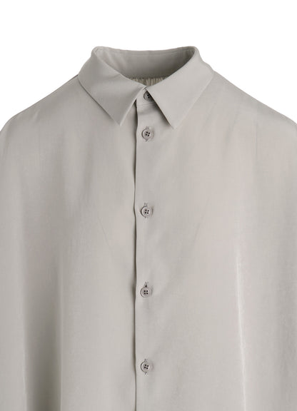 TA/PE CREPE DE CHINE HALF SLEEVE CAPE SHIRT