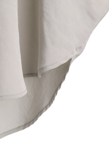 TA/PE CREPE DE CHINE HALF SLEEVE CAPE SHIRT