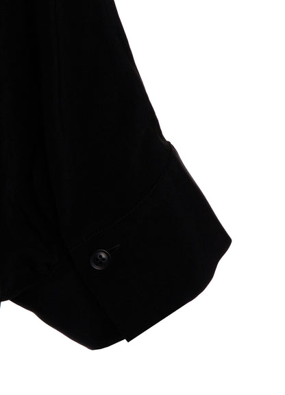 TA/PE CREPE DE CHINE HALF SLEEVE CAPE SHIRT