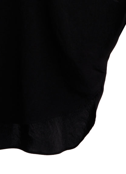 TA/PE CREPE DE CHINE HALF SLEEVE CAPE SHIRT