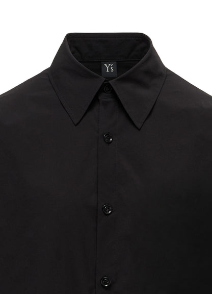 POLYESTER TYPEWRITER CIRCLE GATHER BLOUSE