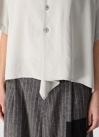 TA/PE CREPE DE CHINE HALF SLEEVE BOX SHIRT