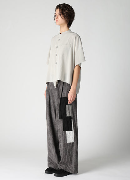 TA/PE CREPE DE CHINE HALF SLEEVE BOX SHIRT