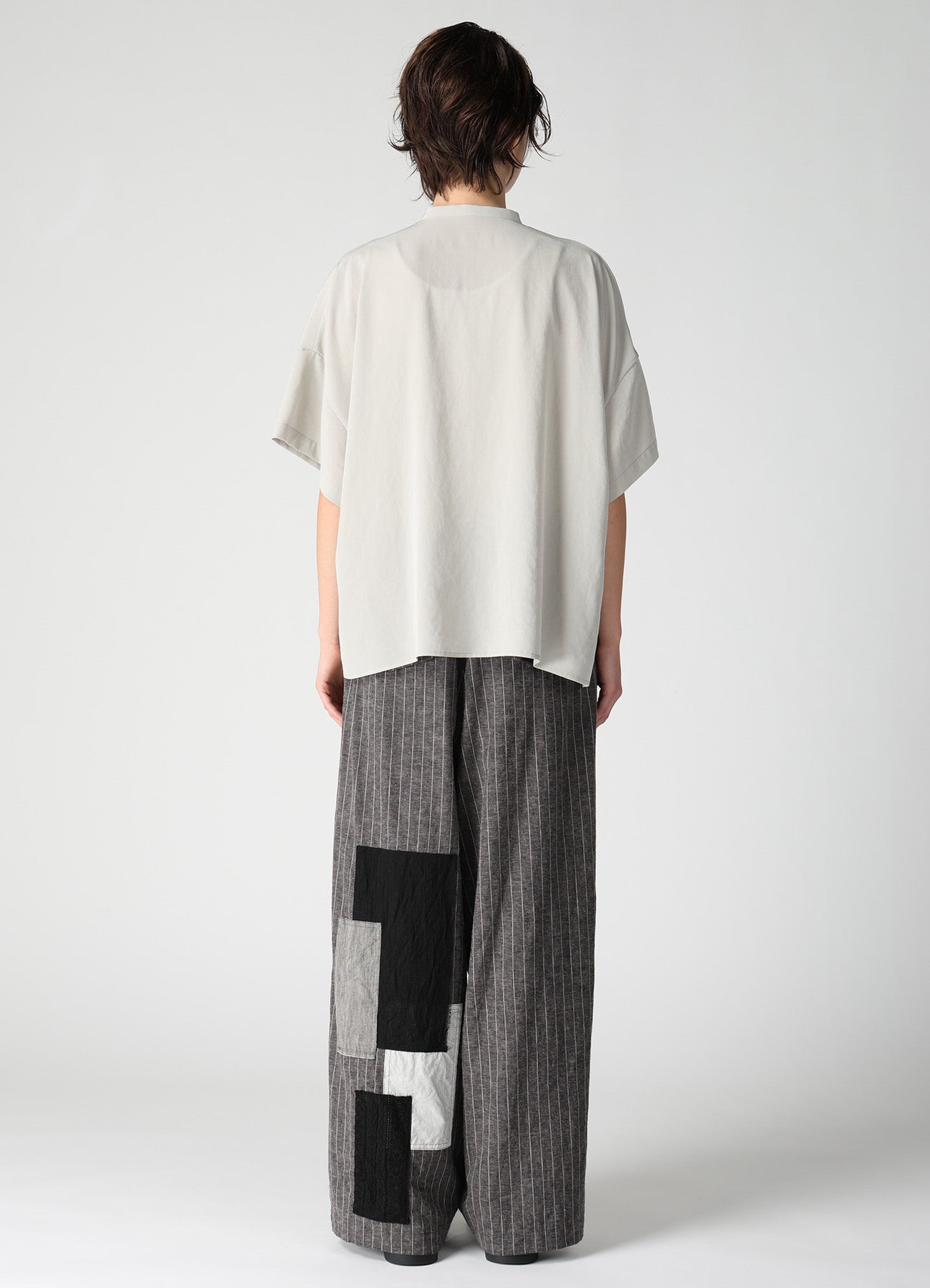TA/PE CREPE DE CHINE HALF SLEEVE BOX SHIRT