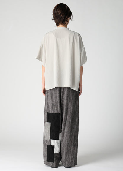 TA/PE CREPE DE CHINE HALF SLEEVE BOX SHIRT