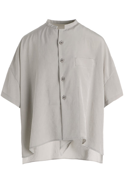 TA/PE CREPE DE CHINE HALF SLEEVE BOX SHIRT