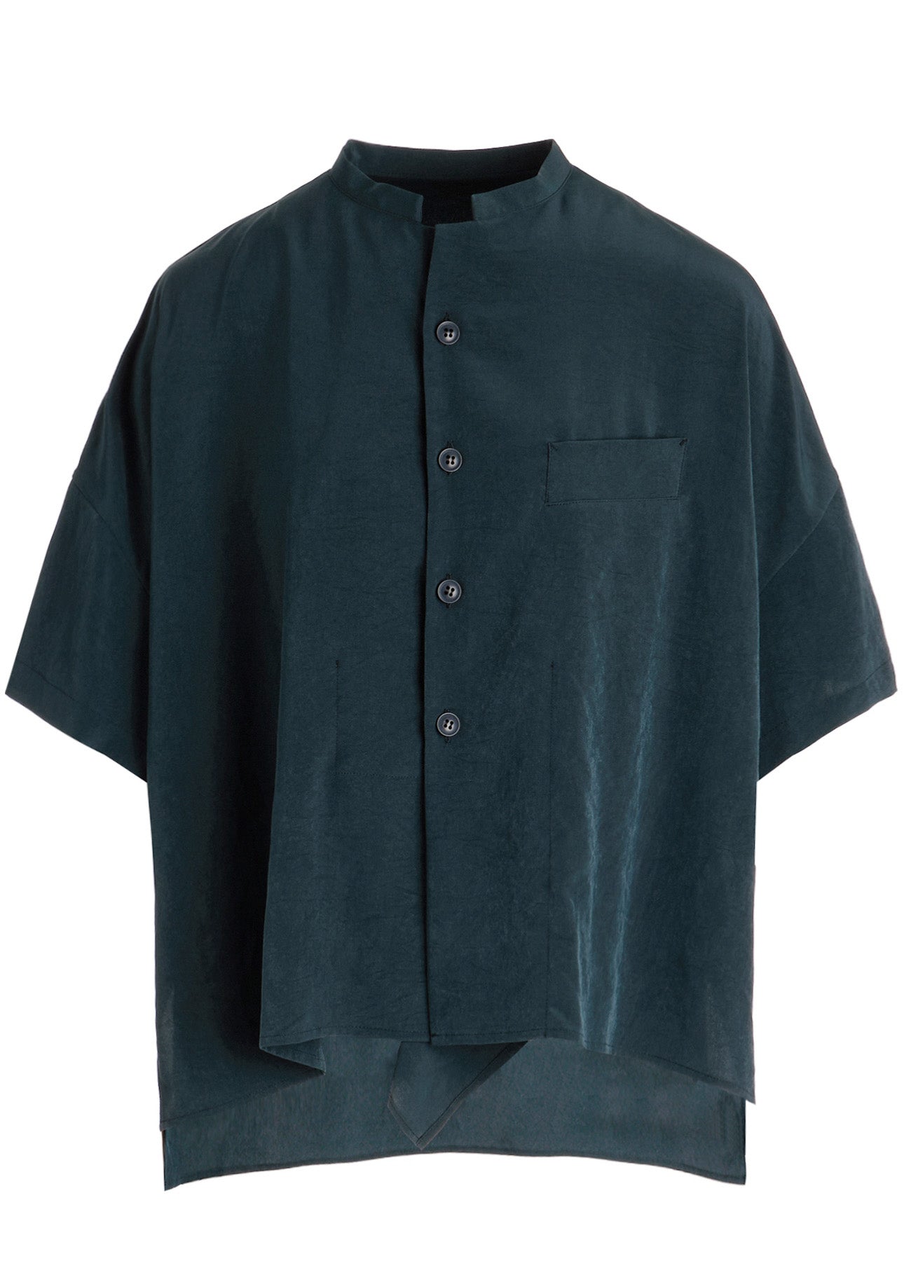 TA/PE CREPE DE CHINE HALF SLEEVE BOX SHIRT