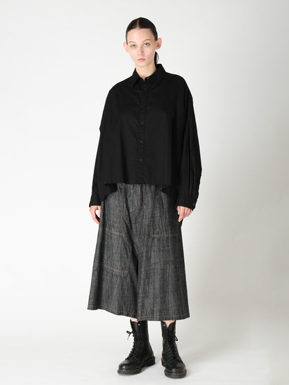 [Y's BORN PRODUCT] DOUBLE FRONT BIG BLOUSE