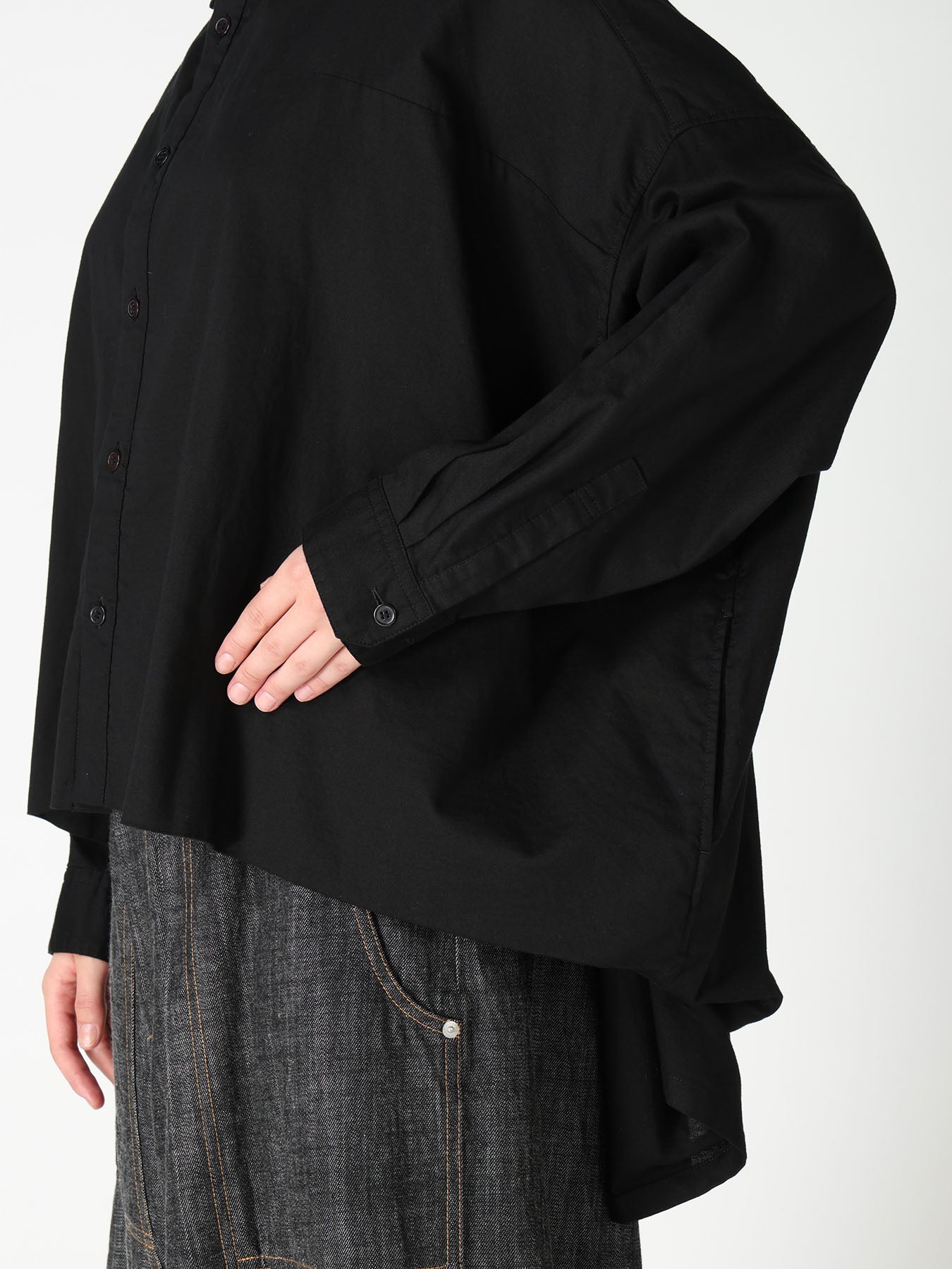 [Y's BORN PRODUCT] DOUBLE FRONT BIG BLOUSE