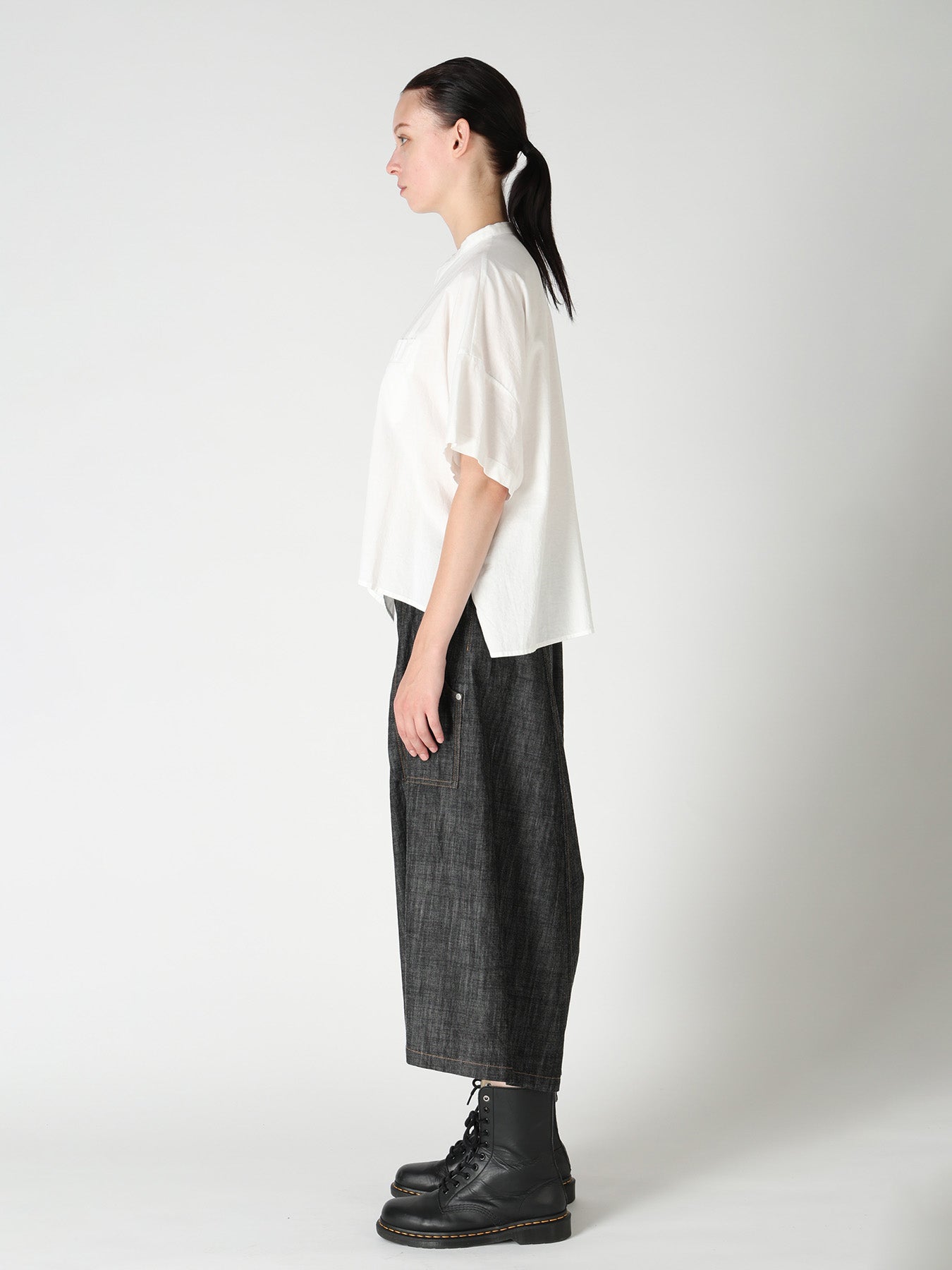 [Y's BORN PRODUCT] HALF SLEEVE BOX SHIRT